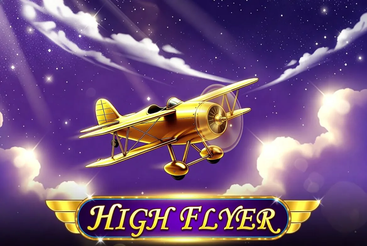 Pesawat High Flyer lepas landas dengan pengganda naik di layar